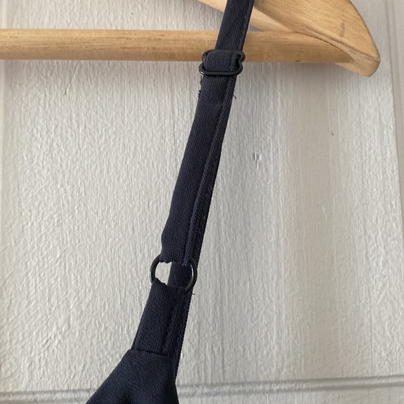 ASOS Navy Dress With Lace Up Detailing - Picture 9 of 10